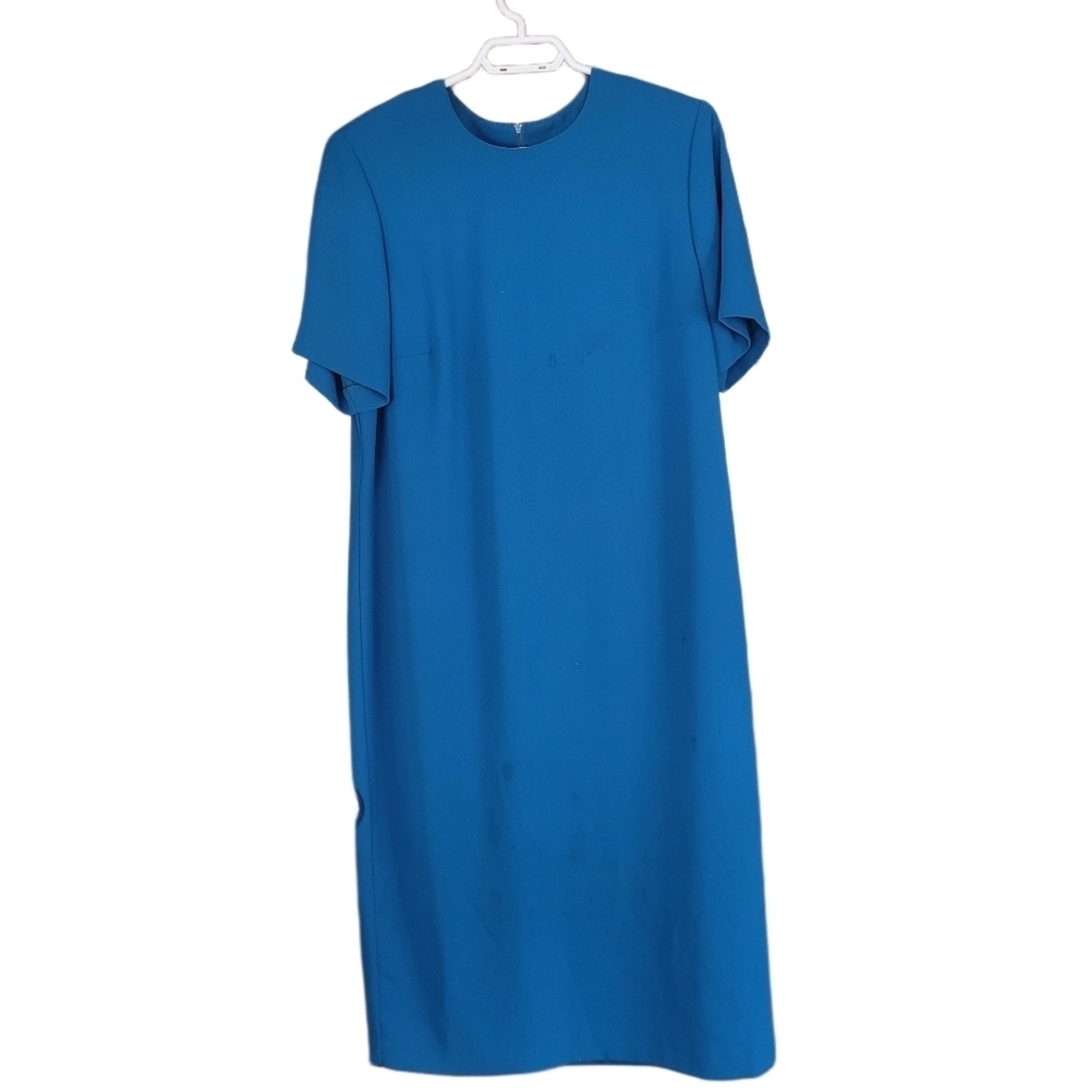 D'Allaird 2 Piece Blue Short Sleeve Dress and Blazer Set Size 12 - Picture 4 of 7